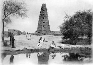 Le minaret d'Agades au début du XXe siècle