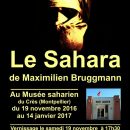 Le Sahara de Maximilen Brugmann – Musée saharien, Le Crès (34), du 19/11/16 au 14/01/17